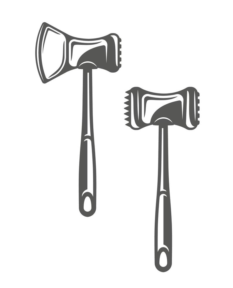 Meat tenderizer isolated on white background vector