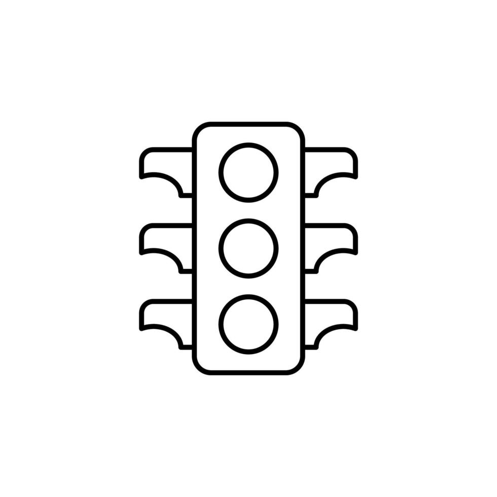 Traffic light vector icon illustration