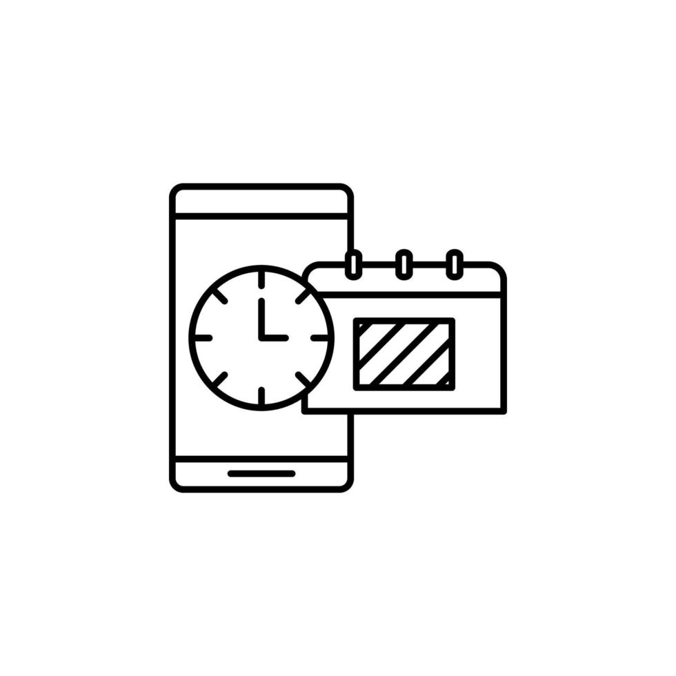 Time management, clock, date, deadline, schedule, time vector icon illustration