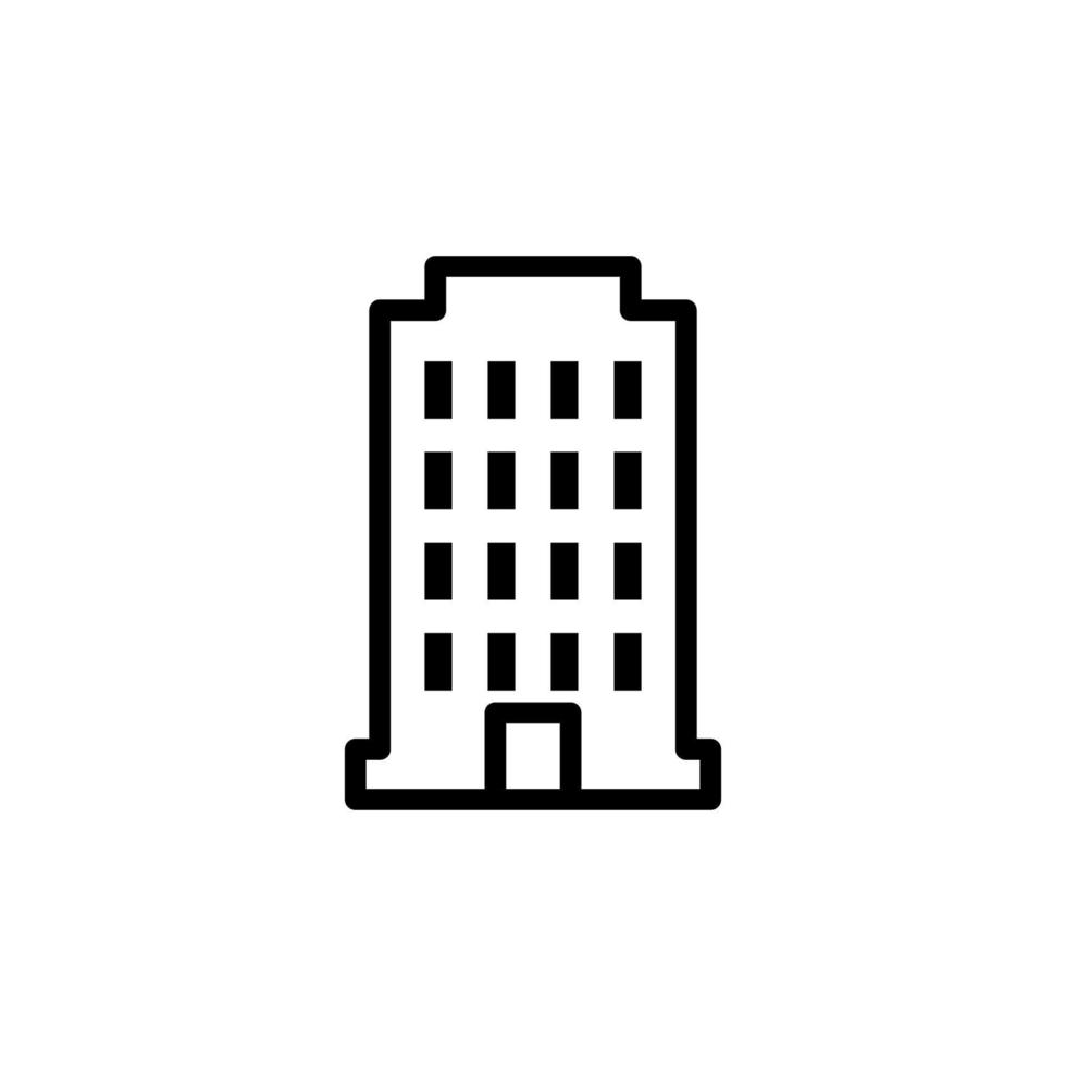 edificio vector icono ilustración