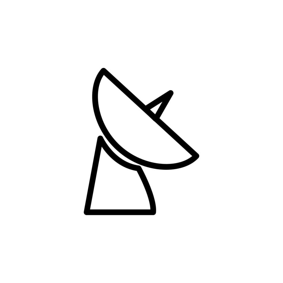 satellite dish vector icon illustration