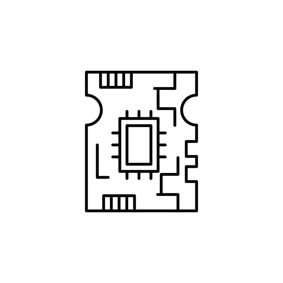 board, circuit vector icon illustration