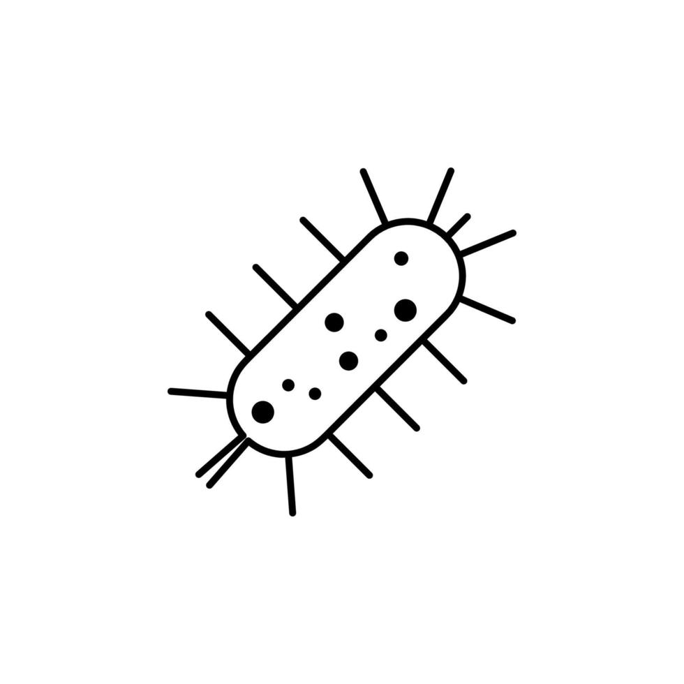 bacteria vector icono ilustración