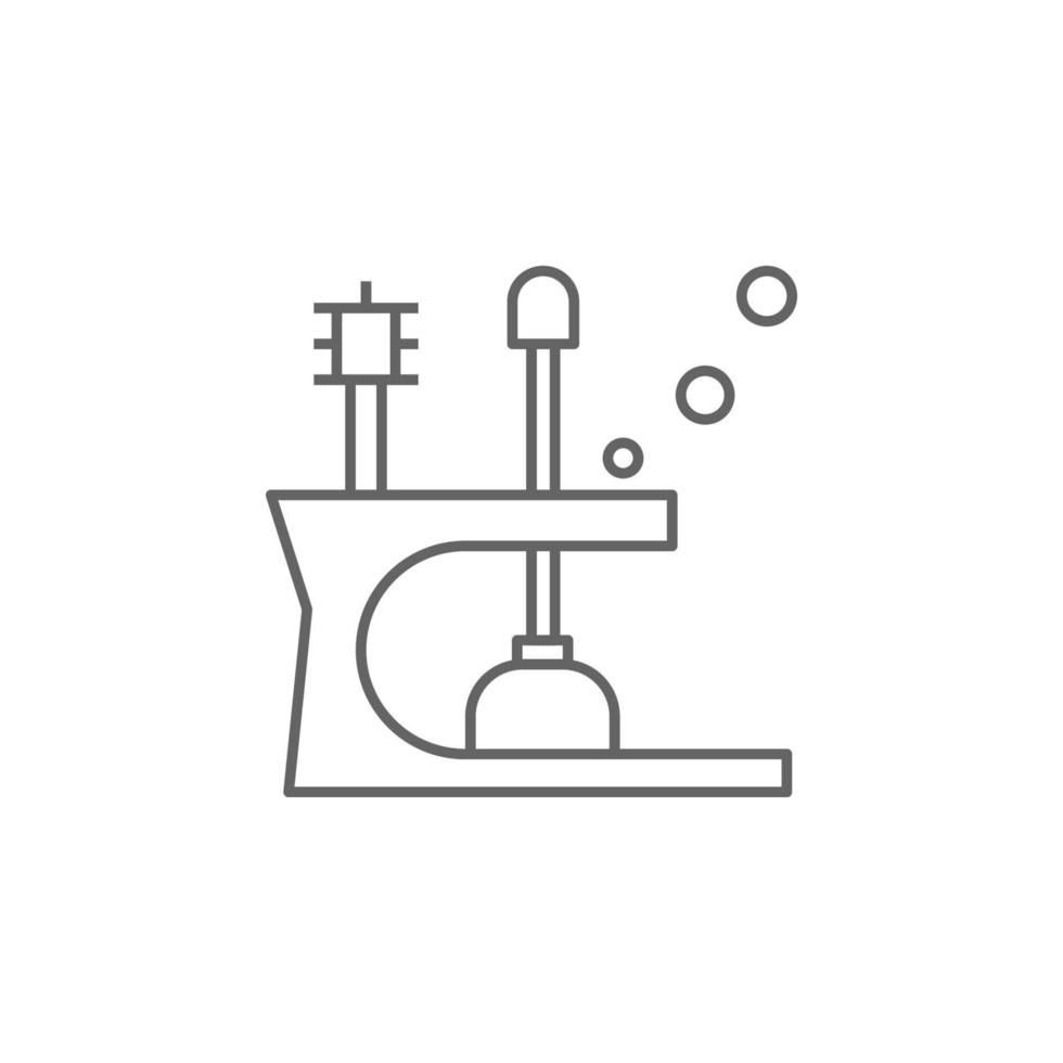 Plumber, plunger tools vector icon illustration