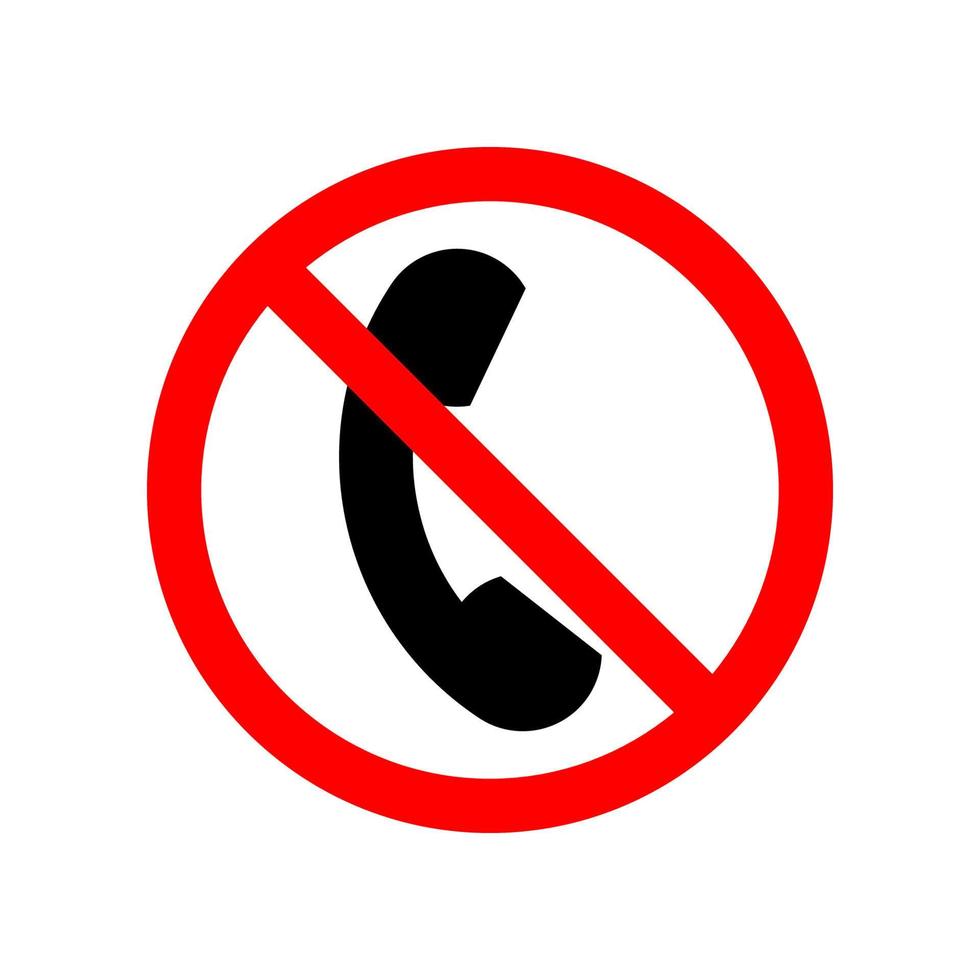 phone not allowed vector icon illustration