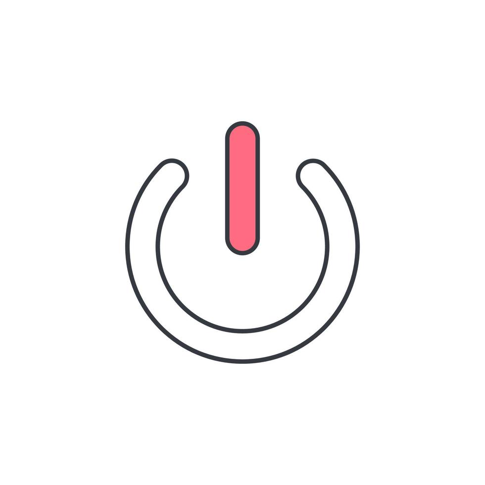 power button vector icon illustration