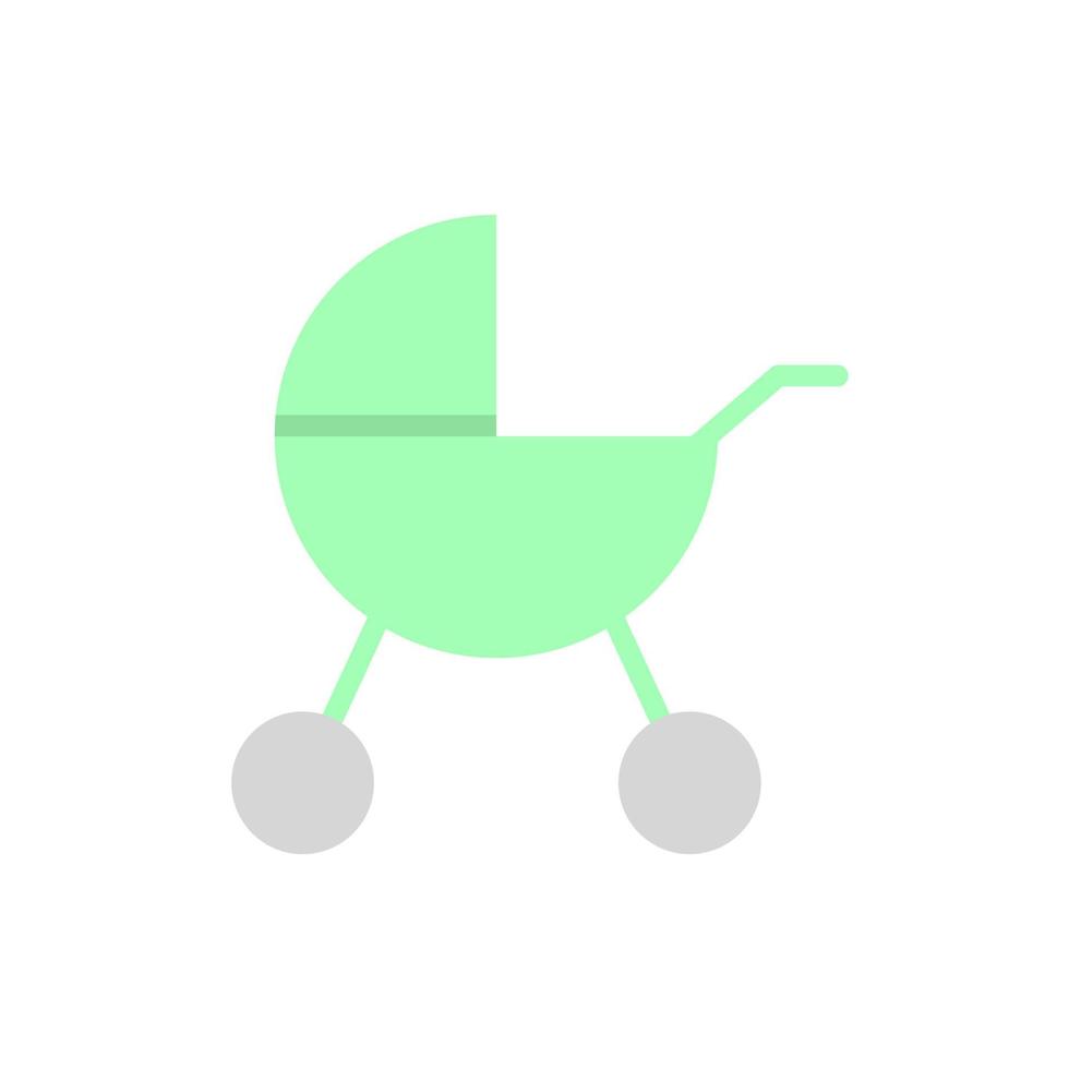 Pram, child vector icon illustration
