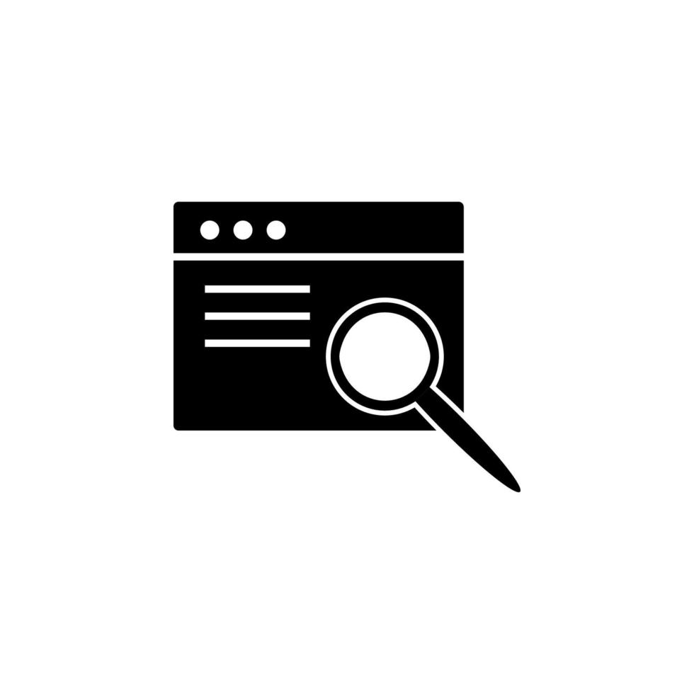 Ecommerce, search vector icon illustration