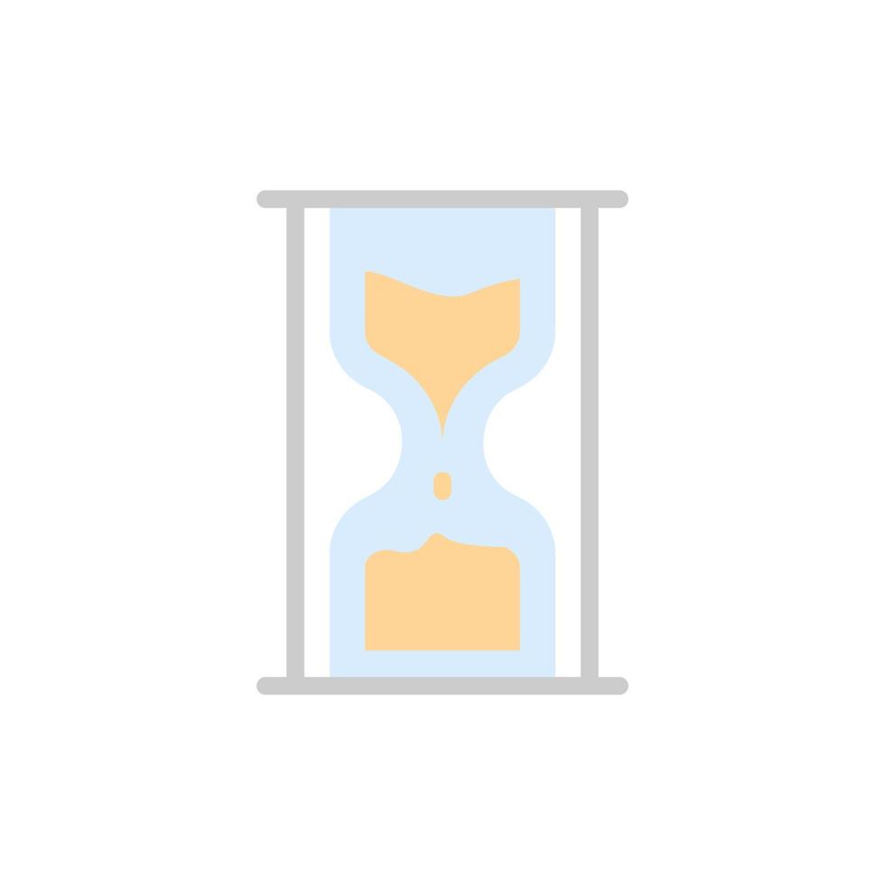 Hourglass sound vector icon illustration