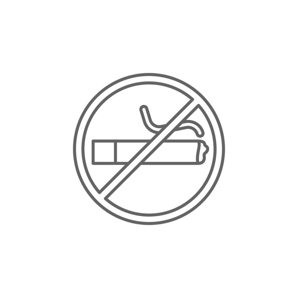 No de fumar vector icono ilustración