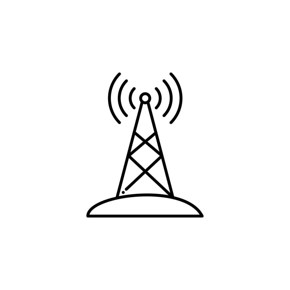 antenna, internet technology vector icon illustration