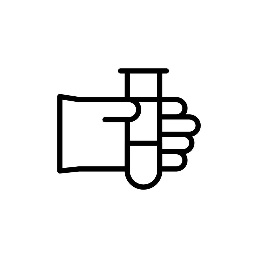 matraz, guante vector icono ilustración