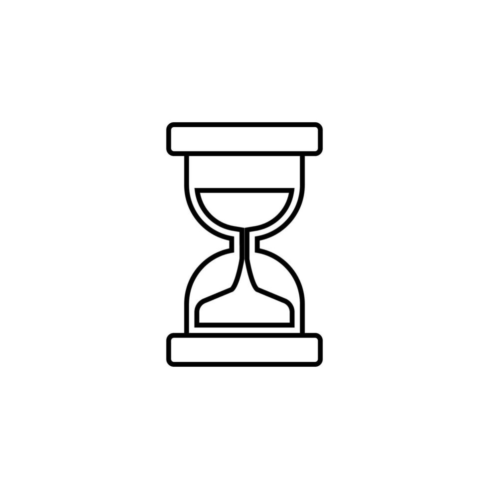 hourglass vector icon illustration