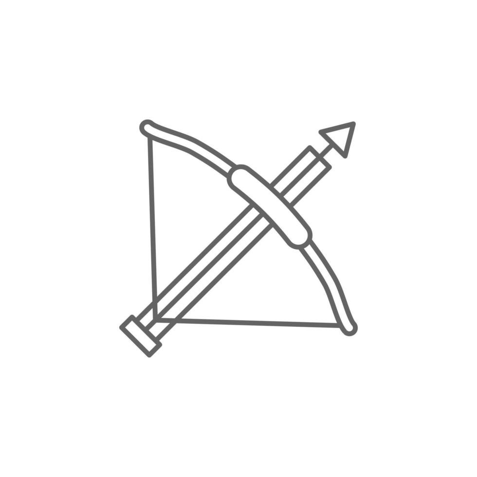 Medieval, crossbow vector icon illustration