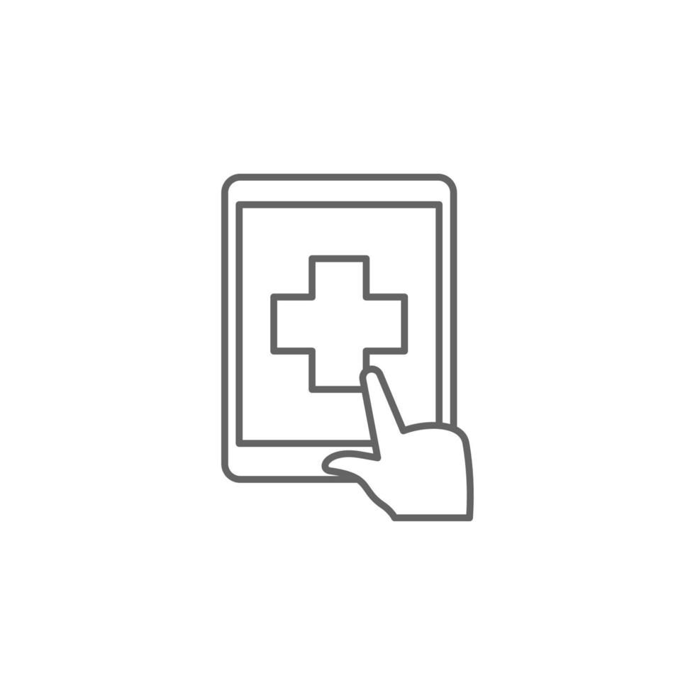 health, help, medical, online, services vector icon illustration