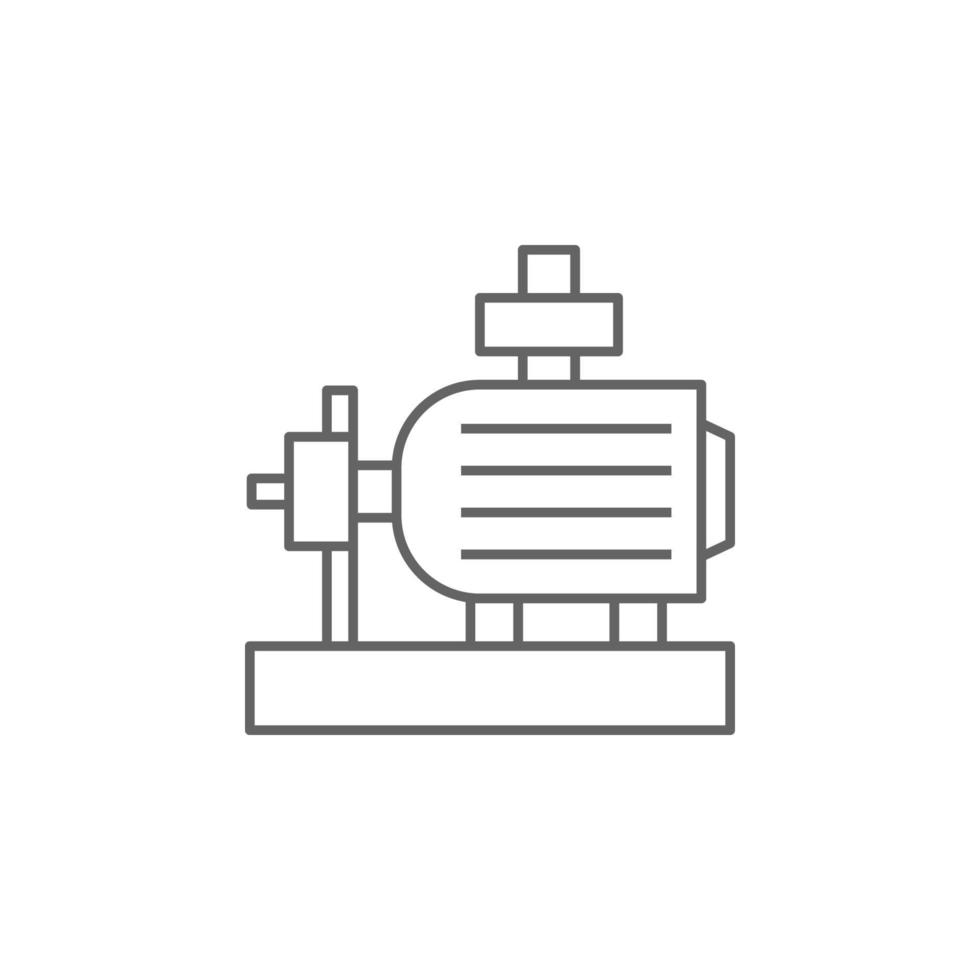 Plumber, pump vector icon illustration