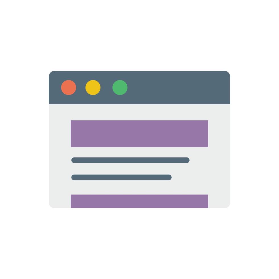 Browser, web site, interface vector icon illustration