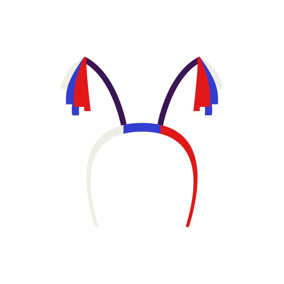 fan hair band vector icon illustration