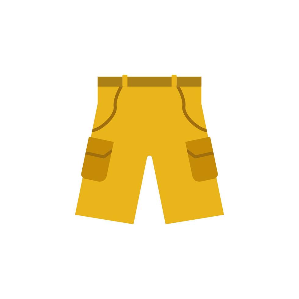 hiking shorts colored vector icon illustration