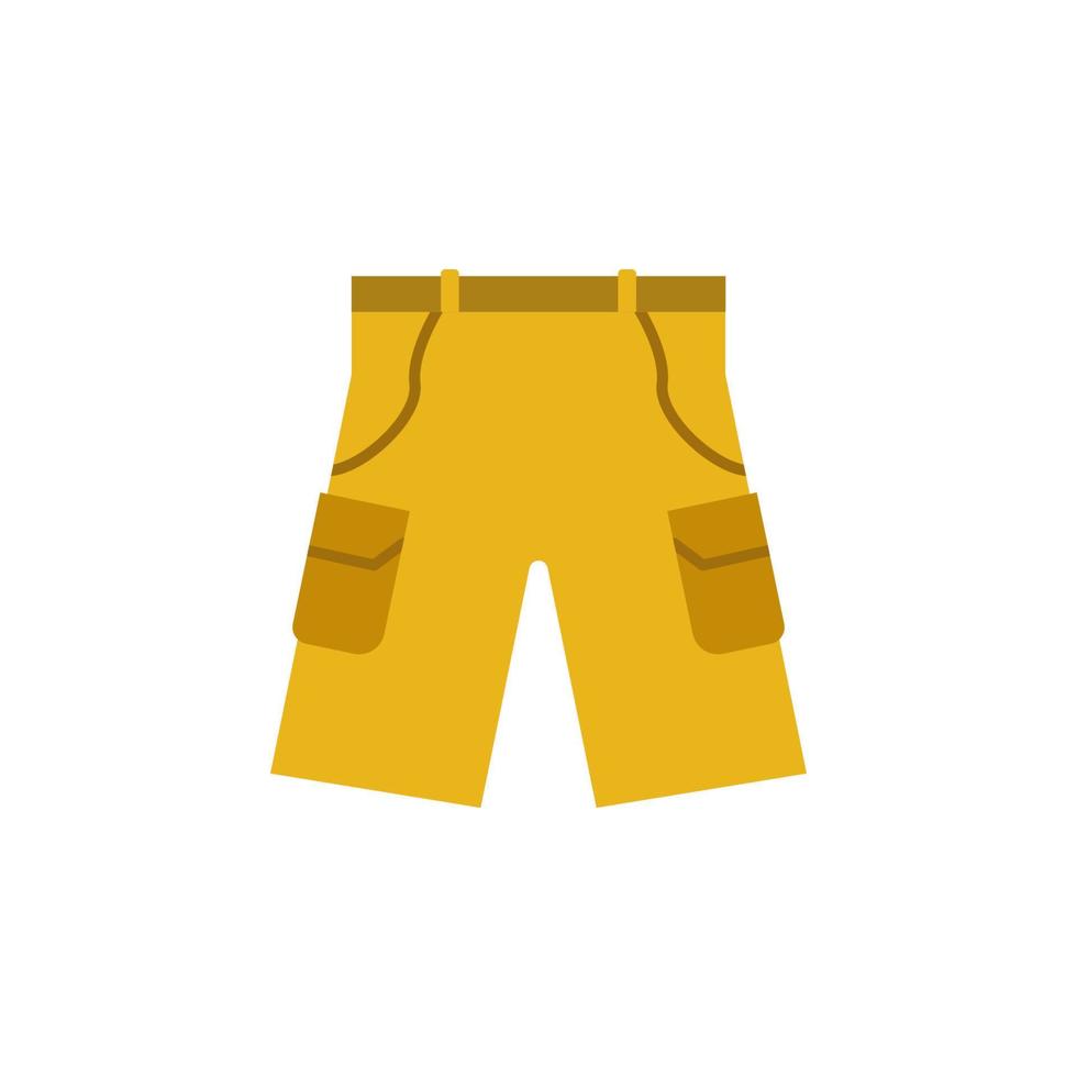 hiking shorts colored vector icon illustration