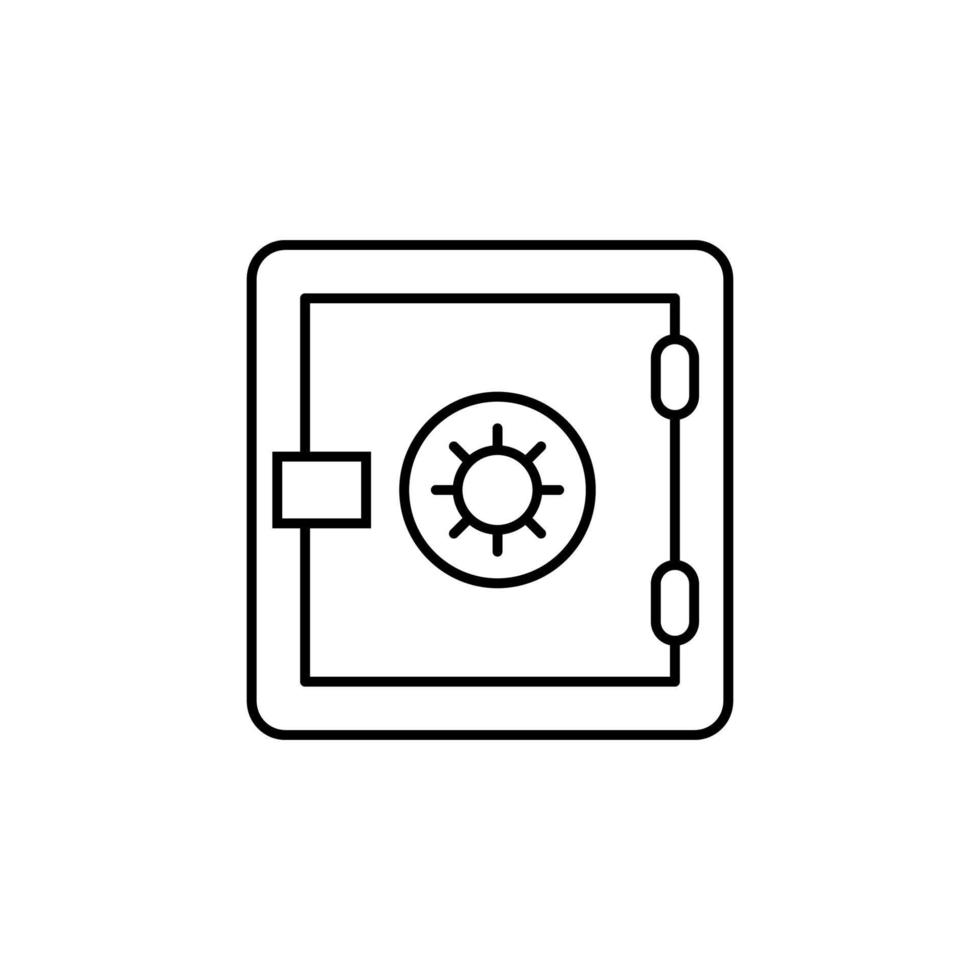 deposit line vector icon illustration