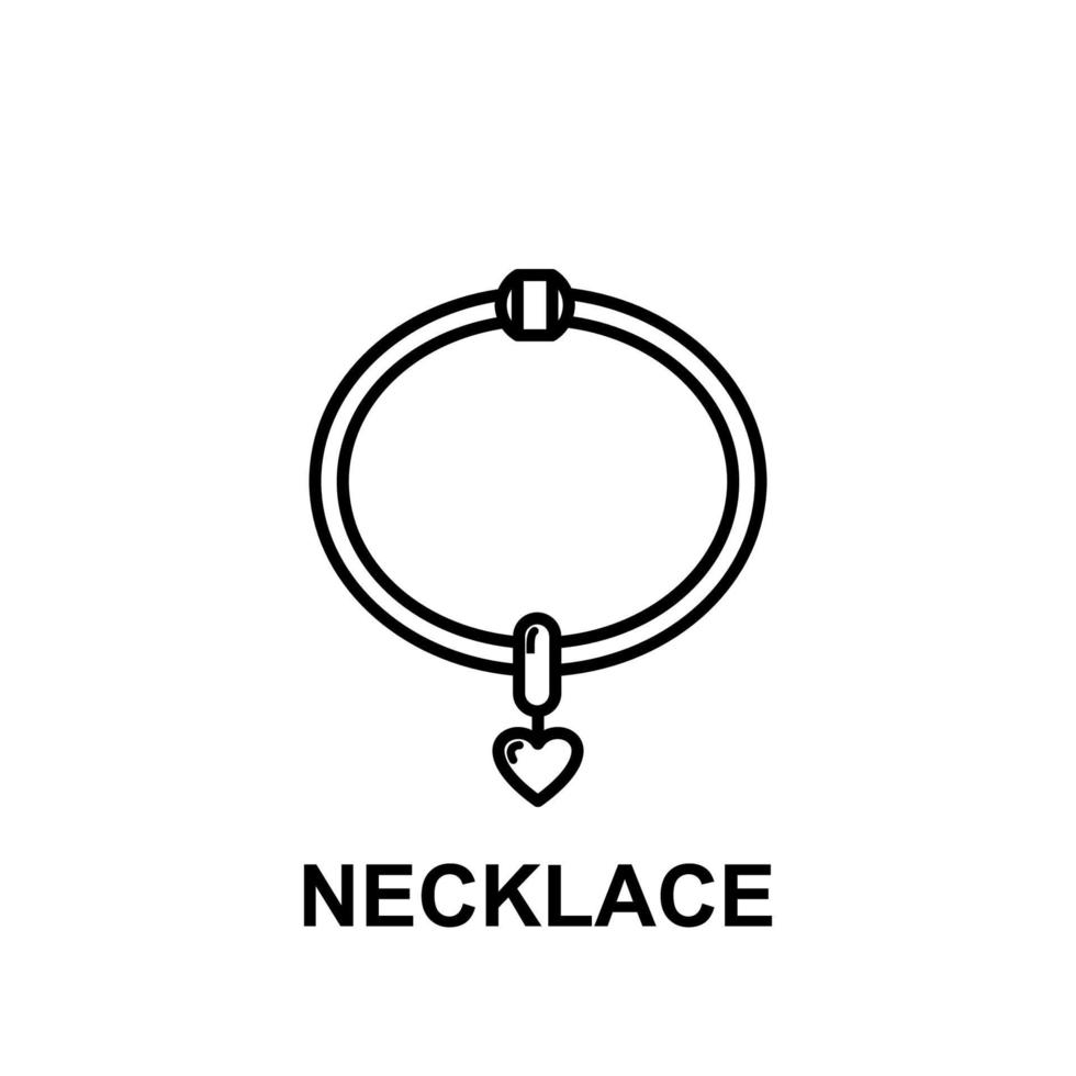 necklace vector icon illustration 23037155 Vector Art at Vecteezy