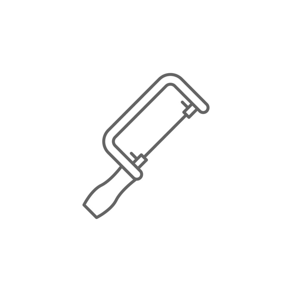 Carpentry, saw line vector icon illustration