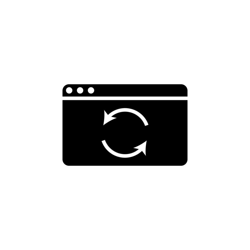 browser refresh vector icon illustration