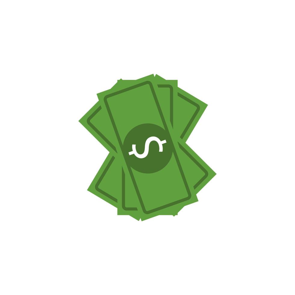 dollar banknotes colored vector icon illustration