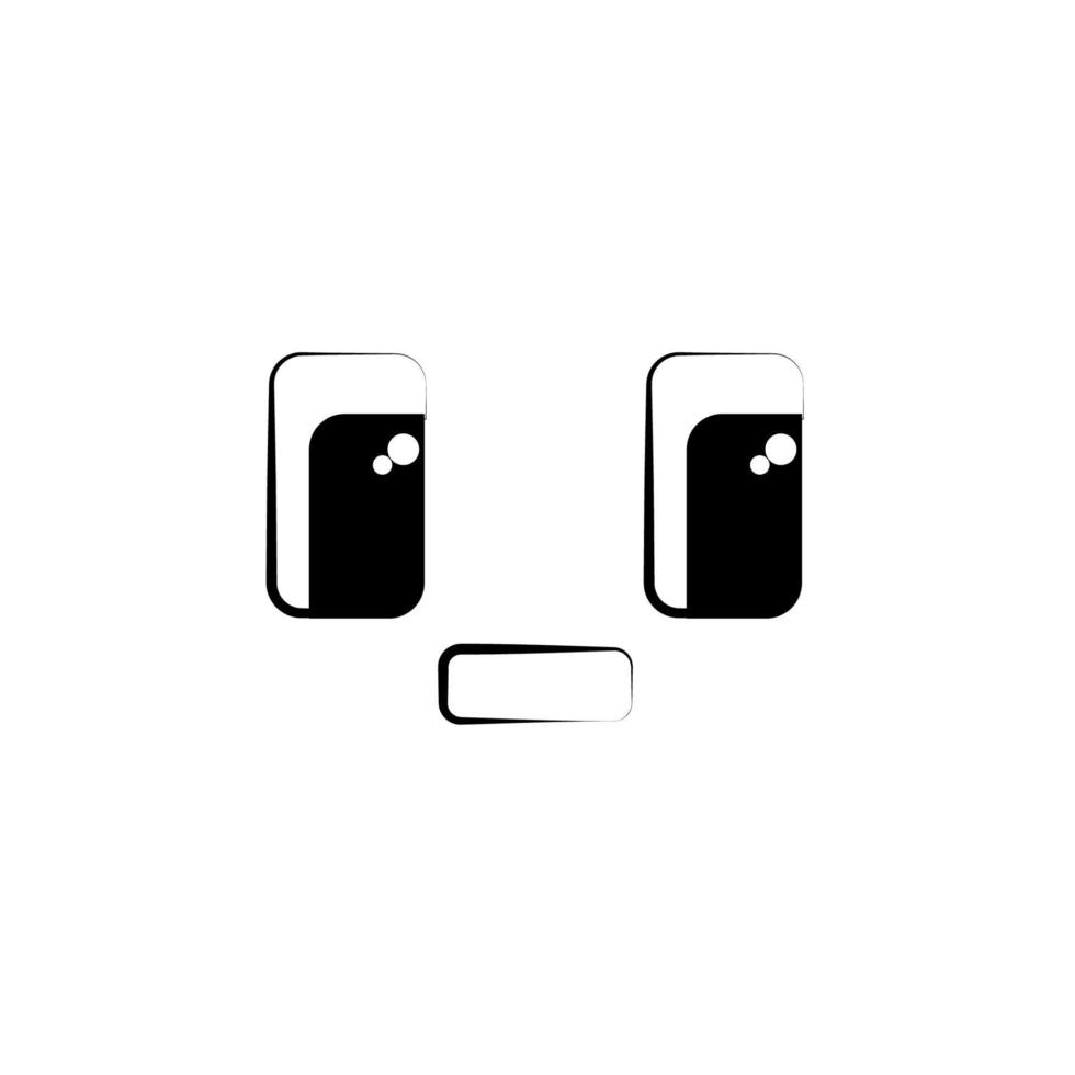 Laugh face vector icon illustration