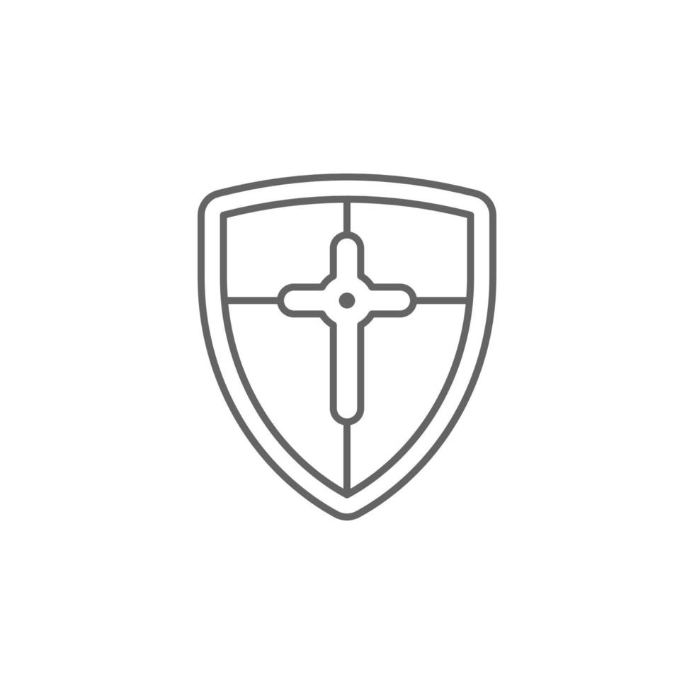 Medieval, shield vector icon illustration