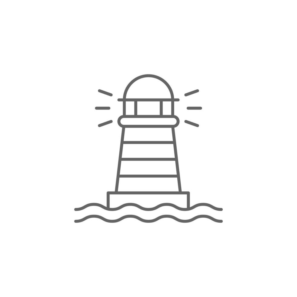 Lighthouse, Holland vector icon illustration