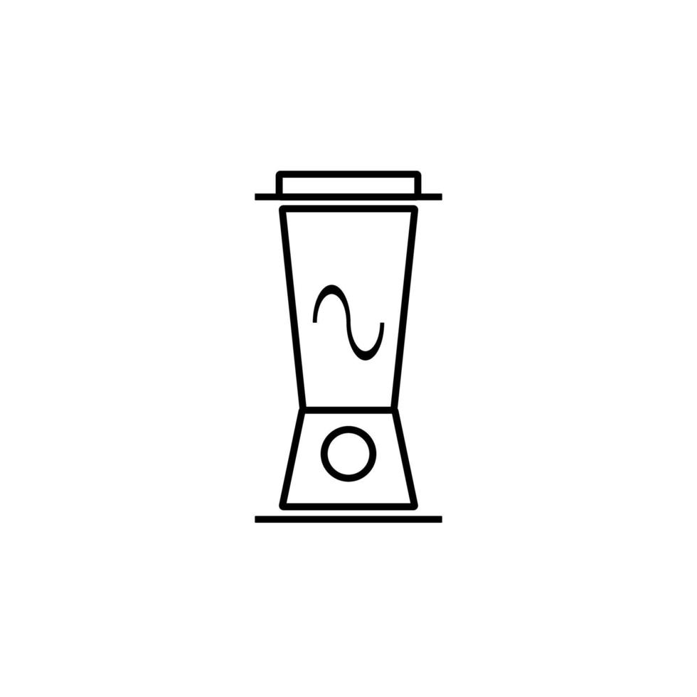 blender simple line vector icon illustration