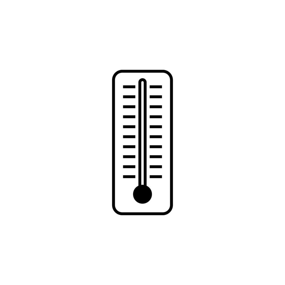 mercury thermometer vector icon illustration
