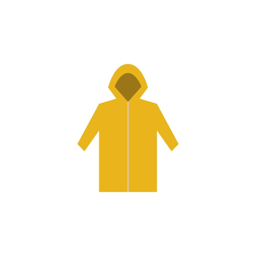 raincoat colored vector icon illustration