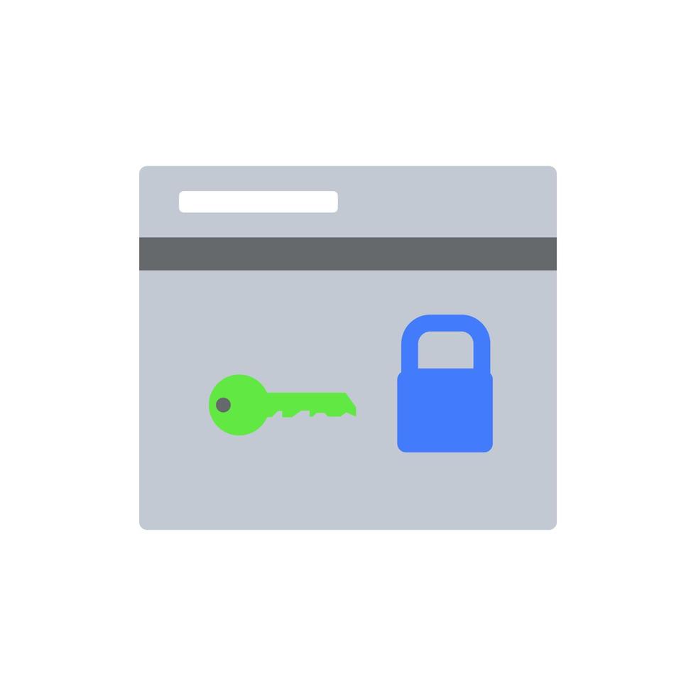 internet account colored vector icon illustration