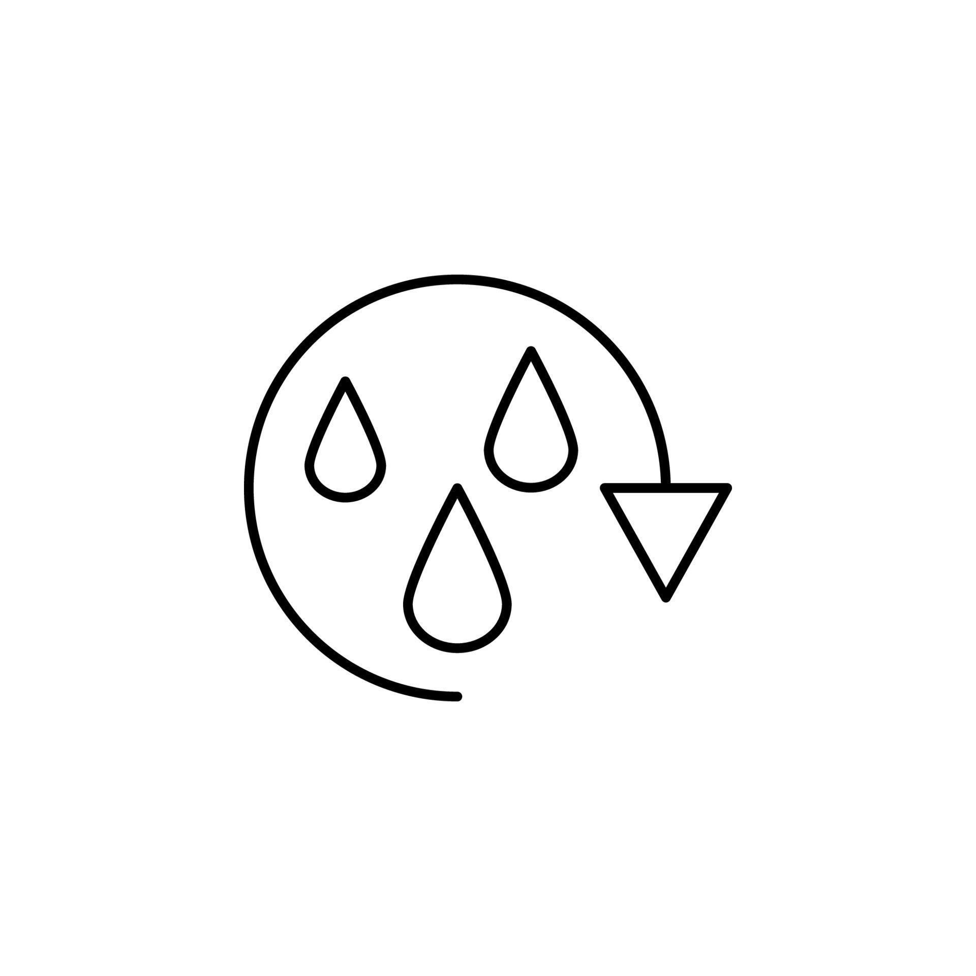 Water cycle outline vector icon illustration 23037717 Vector Art at