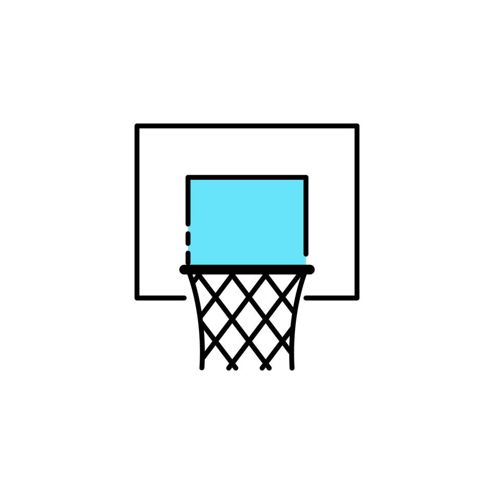 baloncesto, cesta, deporte vector icono ilustración