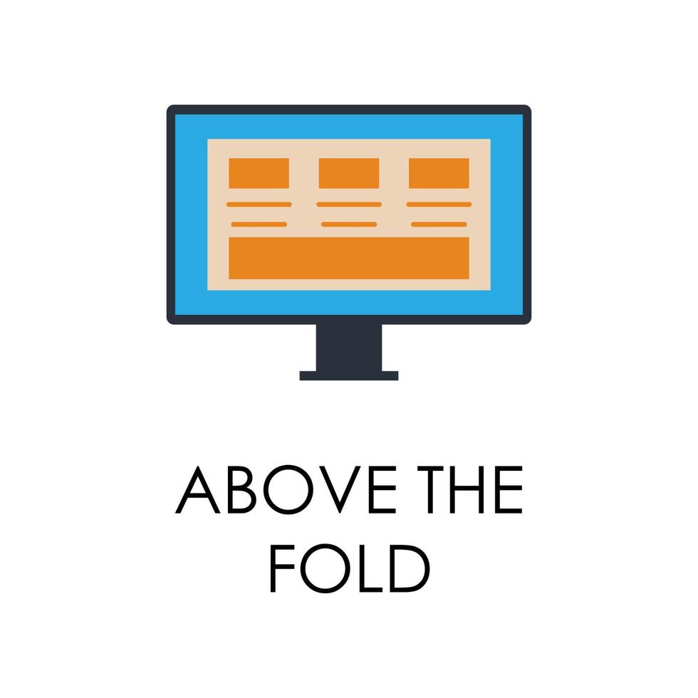 colored above the folder vector icon illustration