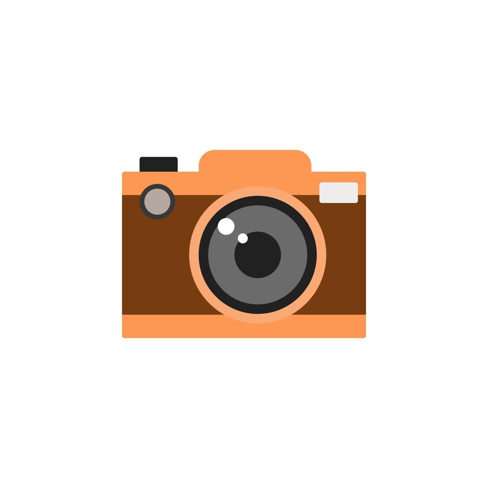 camera colored vector icon illustration