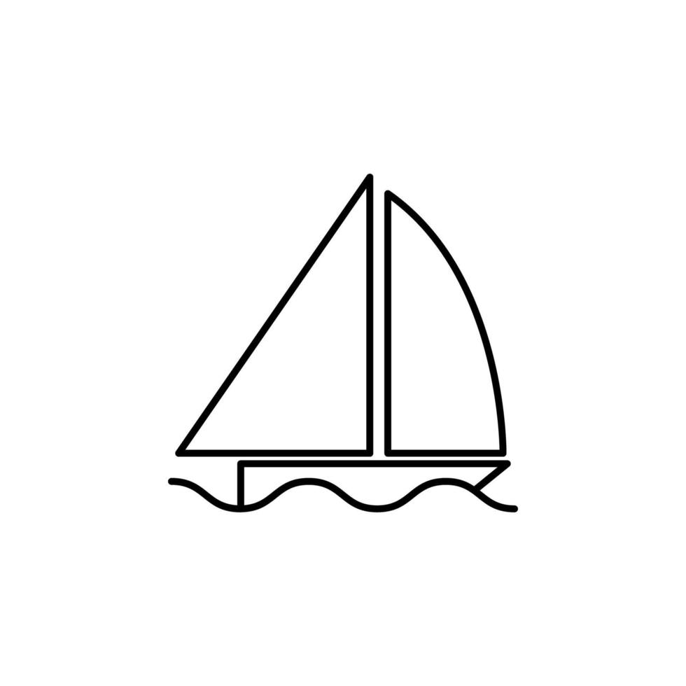 sailing sign vector icon illustration