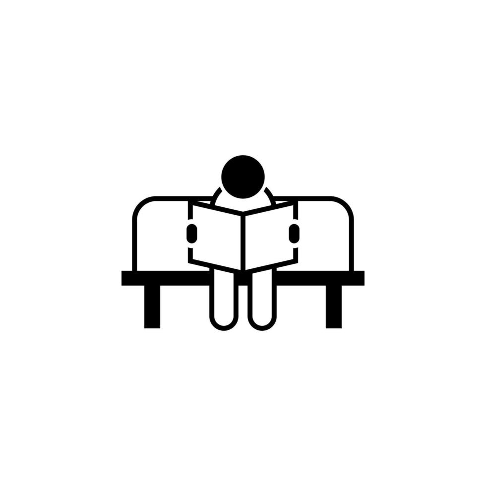 book, education, people vector icon illustration