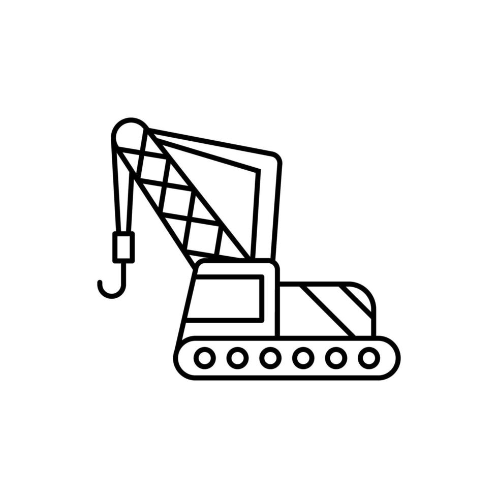 Crane vector icon illustration