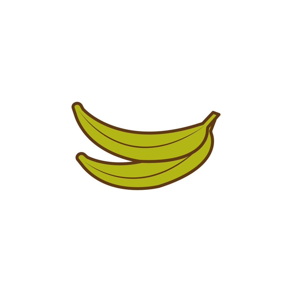 banana colored vector icon illustration