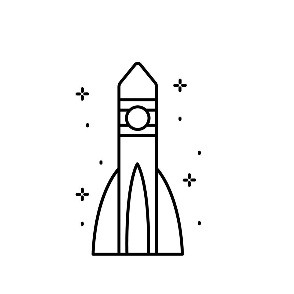 Spaceship vector icon illustration
