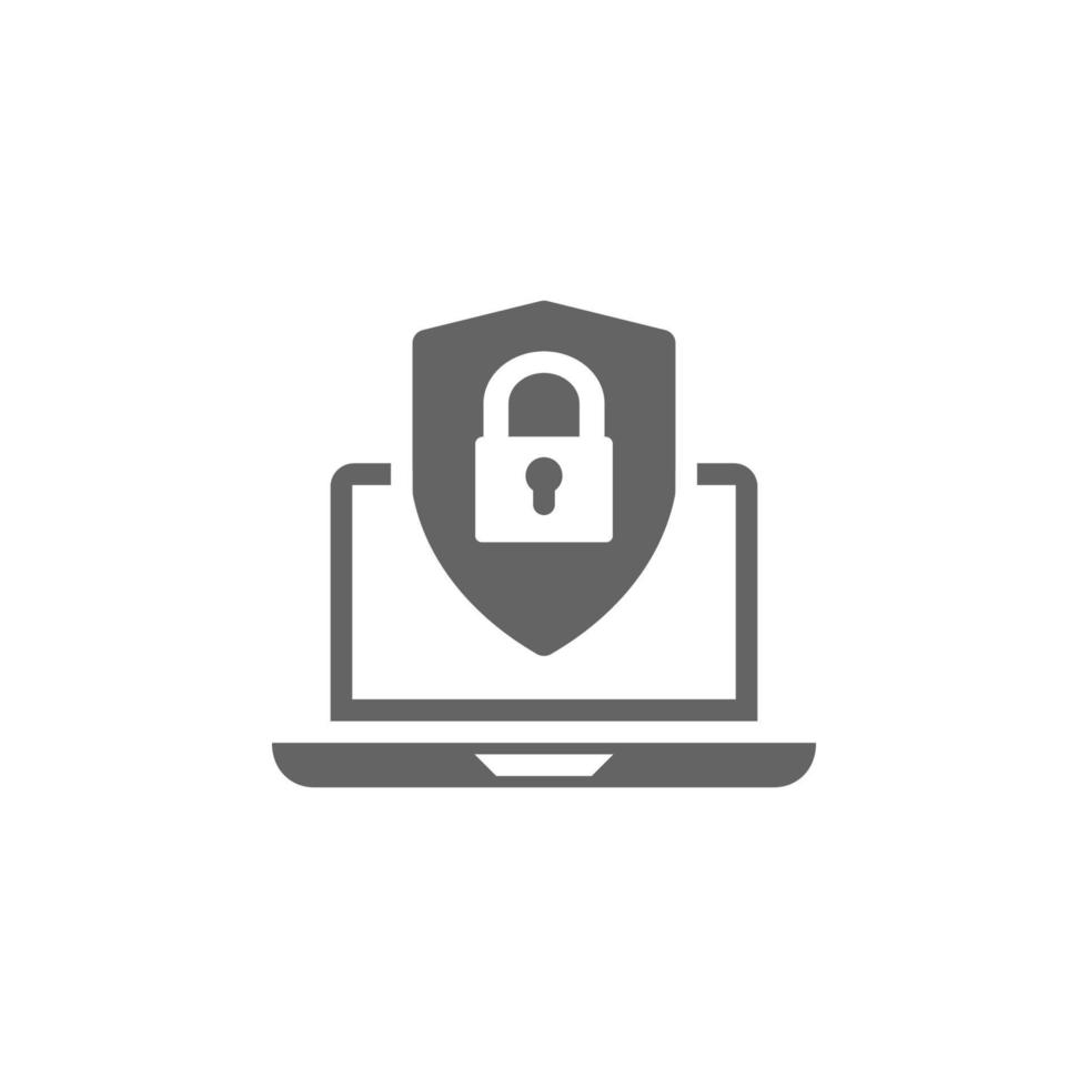 Antivirus security, cyber protection concept, internet security, shield protection vector icon illustration