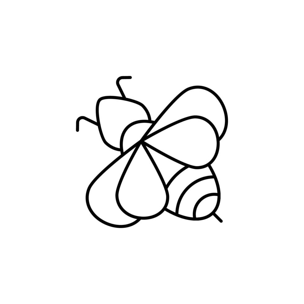 Insect, wasp vector icon illustration