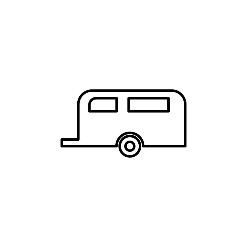 rv park sign vector icon illustration