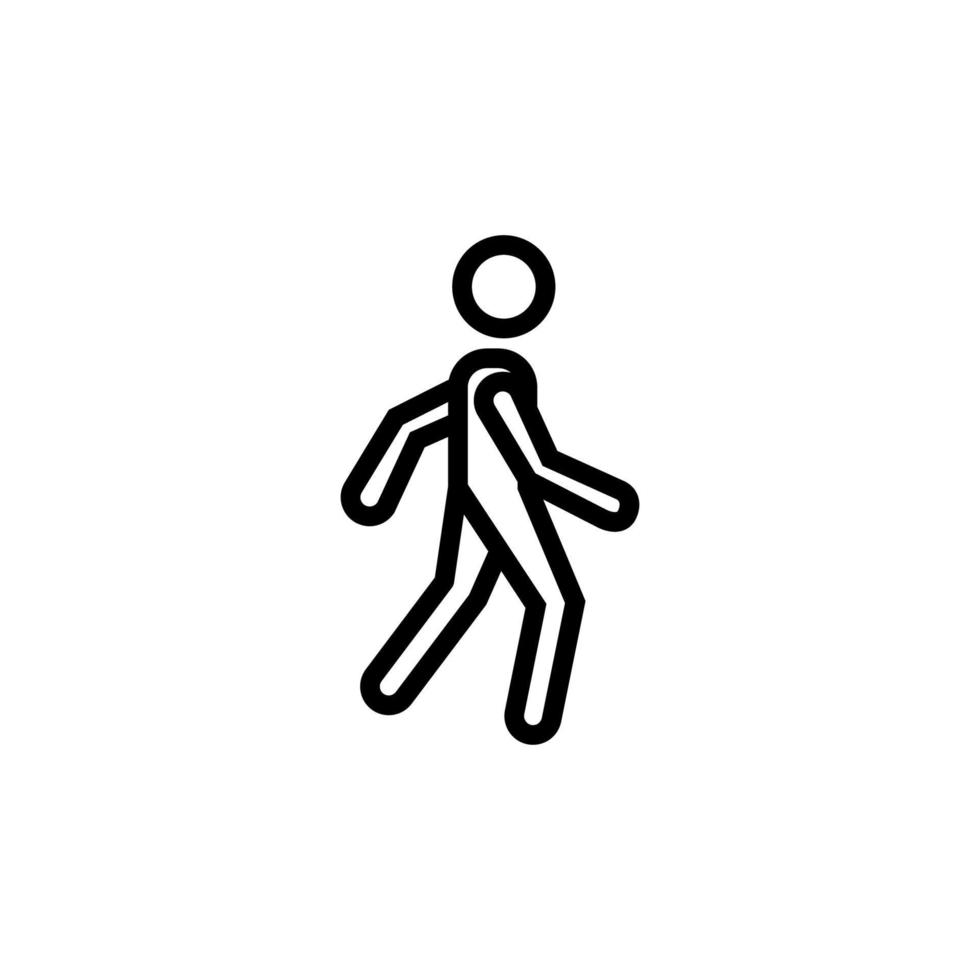 a pedestrian vector icon illustration