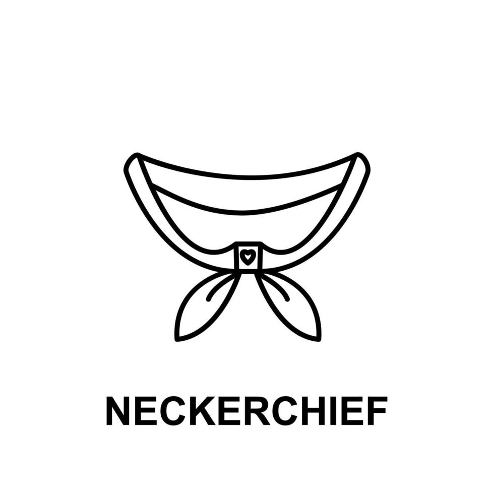 neckerchief vector icon illustration